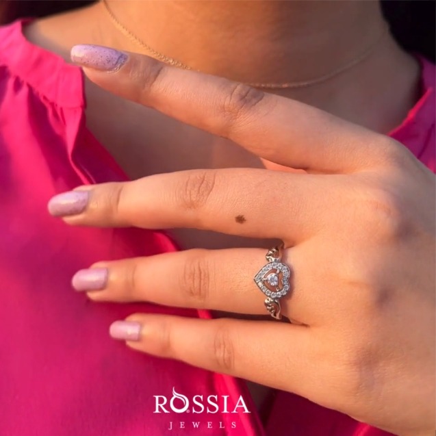 Lover's Embrace Diamond Engagement Ring